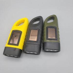 Mini Hand Cranked Solar Emergency Flashlights